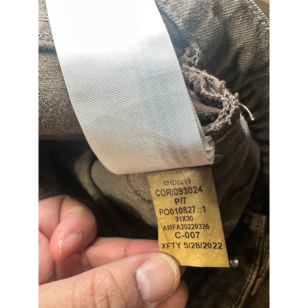 Abercrombie & Fitch 90s Slim‎ Brown Vintage Stretch Jeans Mens 31x30 131D0213 - Picture 8 of 11